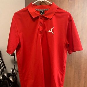 Red Air Jordan Collared Shirt